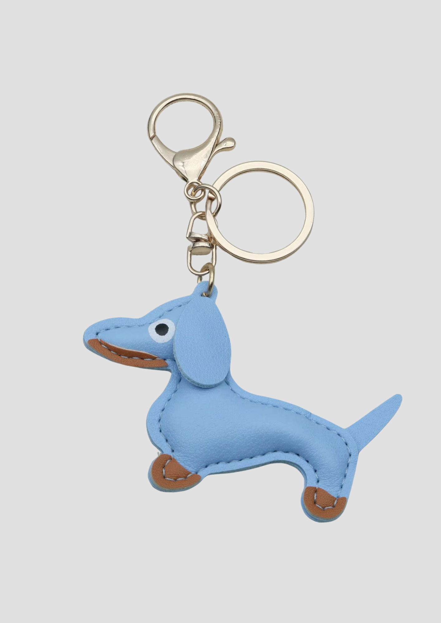 Dachs with Ring charm – elegant dachshund charm with sleek ring attachment