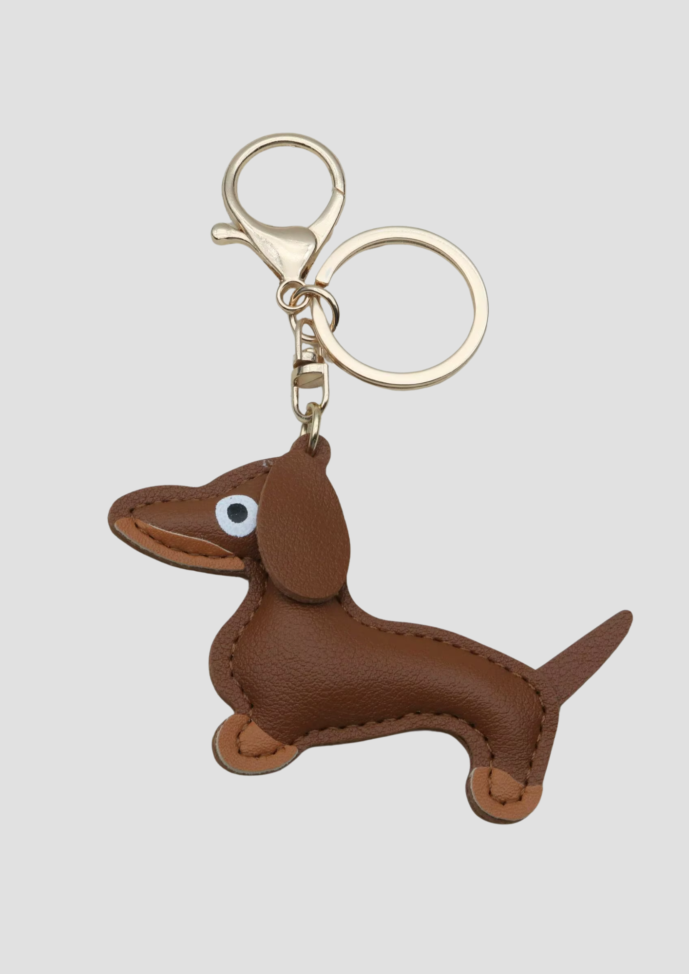 Dachs with Ring charm – elegant dachshund charm with sleek ring attachment