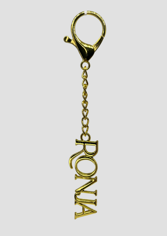 Ronja Studio logo charm in silver – essential base piece for building your custom bag charm