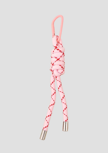 Rope charm – pink rope-style bag charm from Ronja Studio, adds structure and contrast