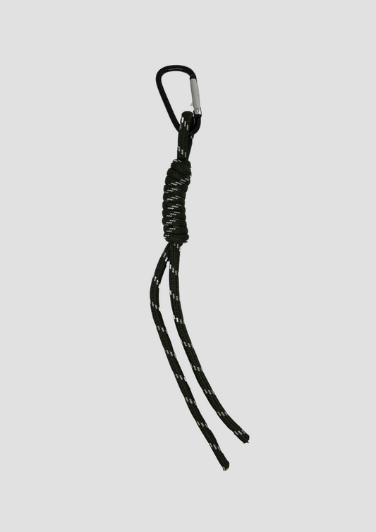 Thin rope bag charm with minimal rope design from Ronja Studio – perfect for layering custom bag charms